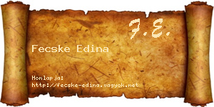 Fecske Edina névjegykártya